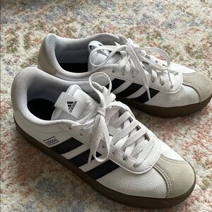 Adidas Court White and Black Sneakers